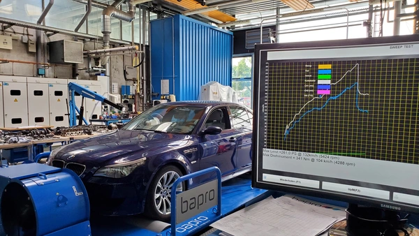 All-wheel chassis dynamometer in the laboratory