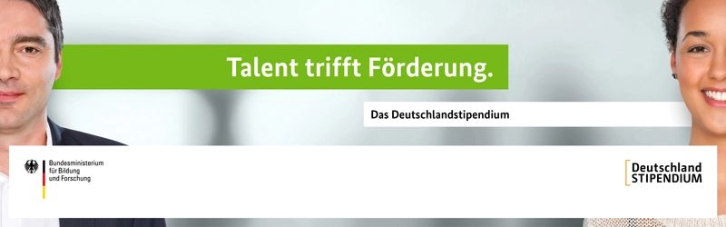 Werbebanner "Talent trifft Förderung" des Bundesministeriums